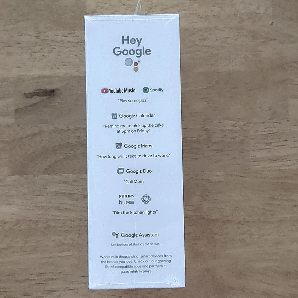 Google Nest Mini, 2nd Generation, Chalk - NEW!